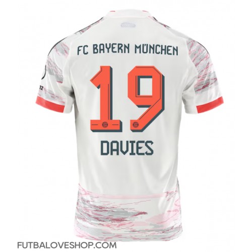 Dres Bayern Munich Alphonso Davies #19 Preč 2025-26 Krátky Rukáv
